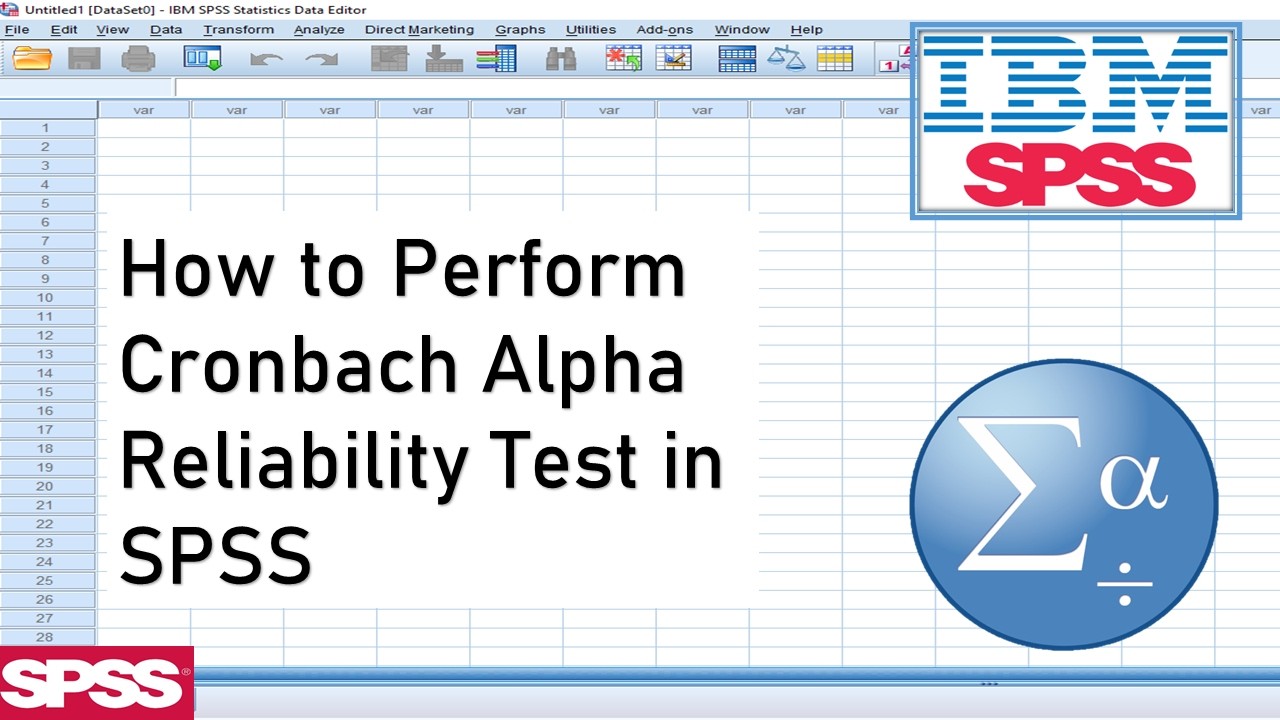Quick Tutorial on How to Perform Cronbach Alpha reliability test on ...