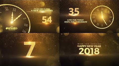 After Effects Template: New Year Countdown 2018