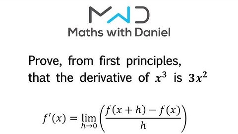 A Level Maths: Differentiation From First Principles