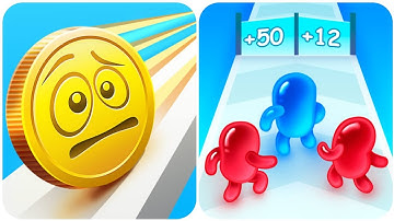 Coin Rush 3D Vs join Blob 3D🪙🪙🪙🪙🪙   Max All Levels Android iOS Gameplay
