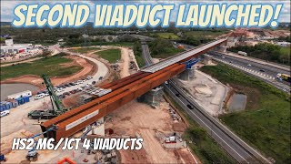 HS2 Birmingham Second Viaduct Launched Over M6 Motorway 🏗️ - New Unseen 4K Drone Panoramic Shots! 👀