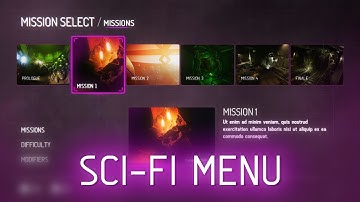 Animated Sci-Fi Menu UI | Unity Asset Store TOP ASSET