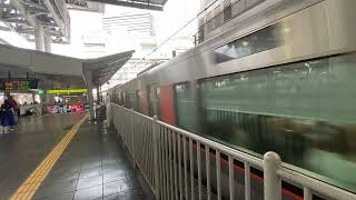 大阪環状線323系普通西九条・新今宮方面行き　　大阪到着！
