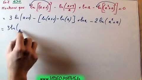 Calculs avec Logarithmes : MATHS TERMINALE