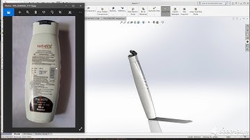 Shampoo bottle design using solidworks||solidworks design practice for beginners