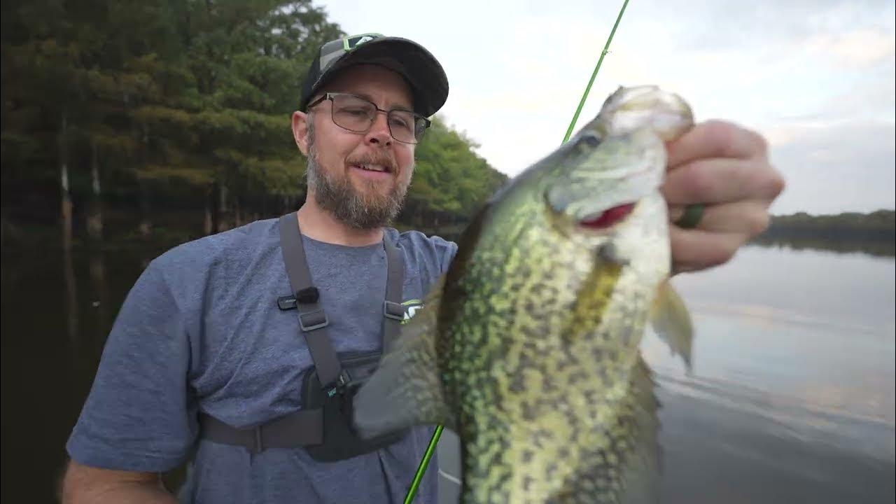 Wade Fishing for HUGE Spawning Crappie 