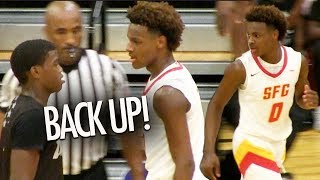 Bronny James GETS MAD @ D1 NYC Player! Dior Johnson Finishes LIKE A PRO