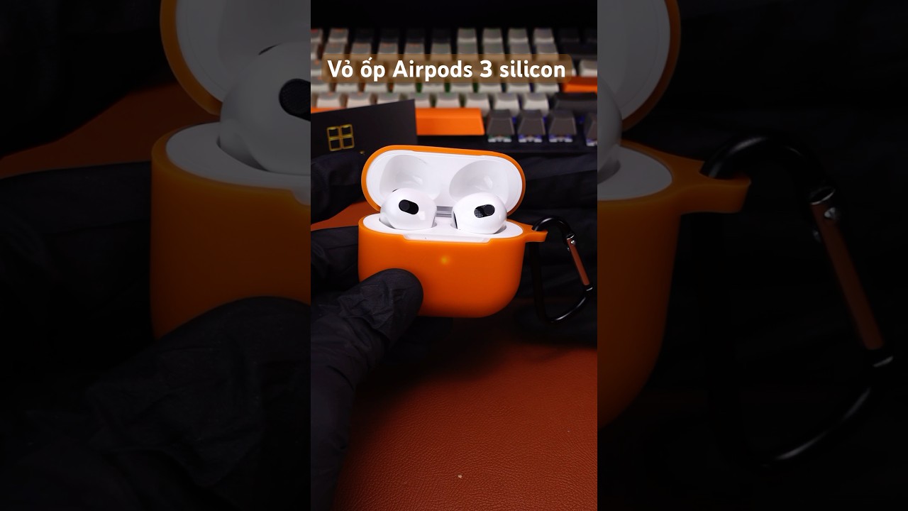 🎥 Vỏ bảo vệ ốp airpods 3 silicon cao cấp #caseairpodspro #caseairpods2 #caseairpods3 — Video review, click xem trên YouTube