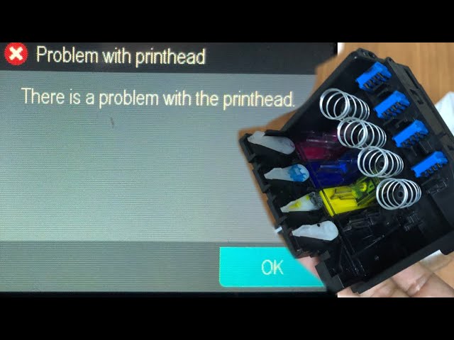 hp officejet 7510 problem with printhead