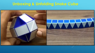unboxing and unfolding snake cube