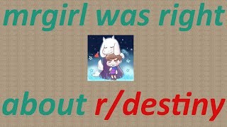 I Agreed With mrgirl about r/Destiny and got a YouTube Strike; or, An Example of Hivemind Hypocrisy!