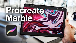 Procreate : How to Create Marble Pattern!!