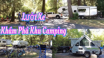 Lướt Xe Khám Phá Khu Vực Camping - Thú Vui Ngày Hè Camping - Explore Fort Steven State Park-Vlog 223