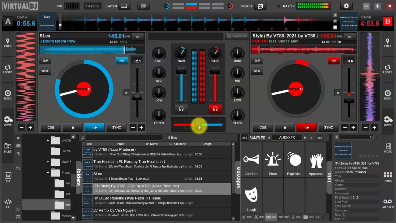 How To Make Nonstop With VirtualDj Pro 2022 OH History Space Man Boom