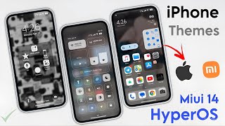 iPhone Theme for Xiaomi HyperOS & Miui 14 | iOS 17 based Theme For Redmi & Poco Phone's    Try lt