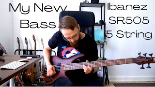 TESTING MY NEW 5 STRING BASS IBANEZ SR505E-BM