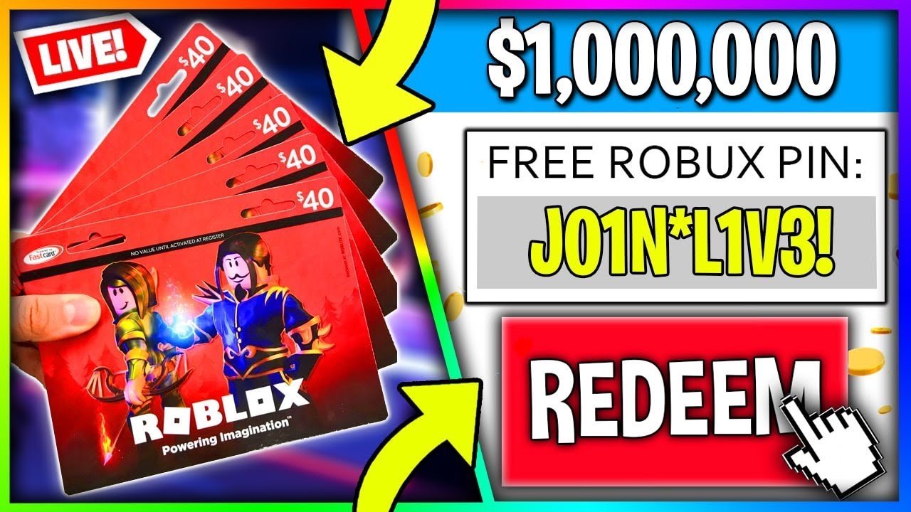 live robux roblox codes