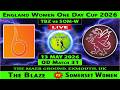 The Blaze Women vs Somerset Women | TBZ vs SOM-W Live | Match 31 of England Women One Day Cup 2026
