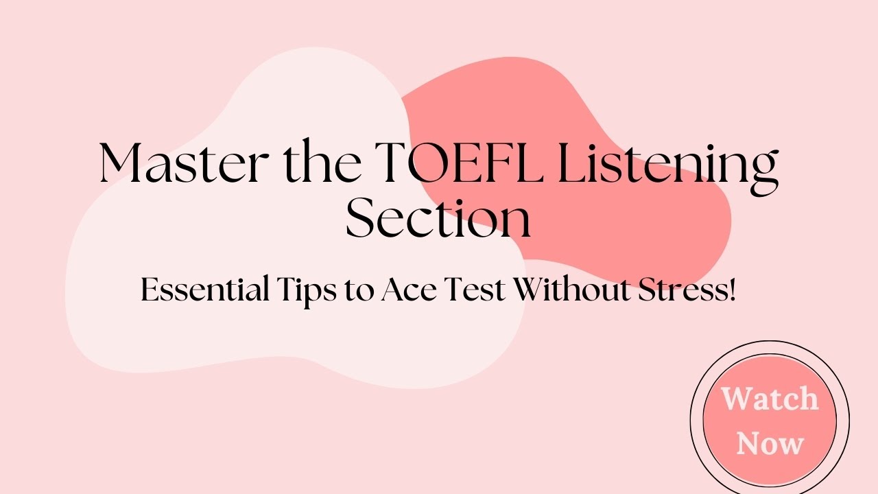 Mastering TOEFL Listening: Essential Strategies to Ace the Test - YouTube