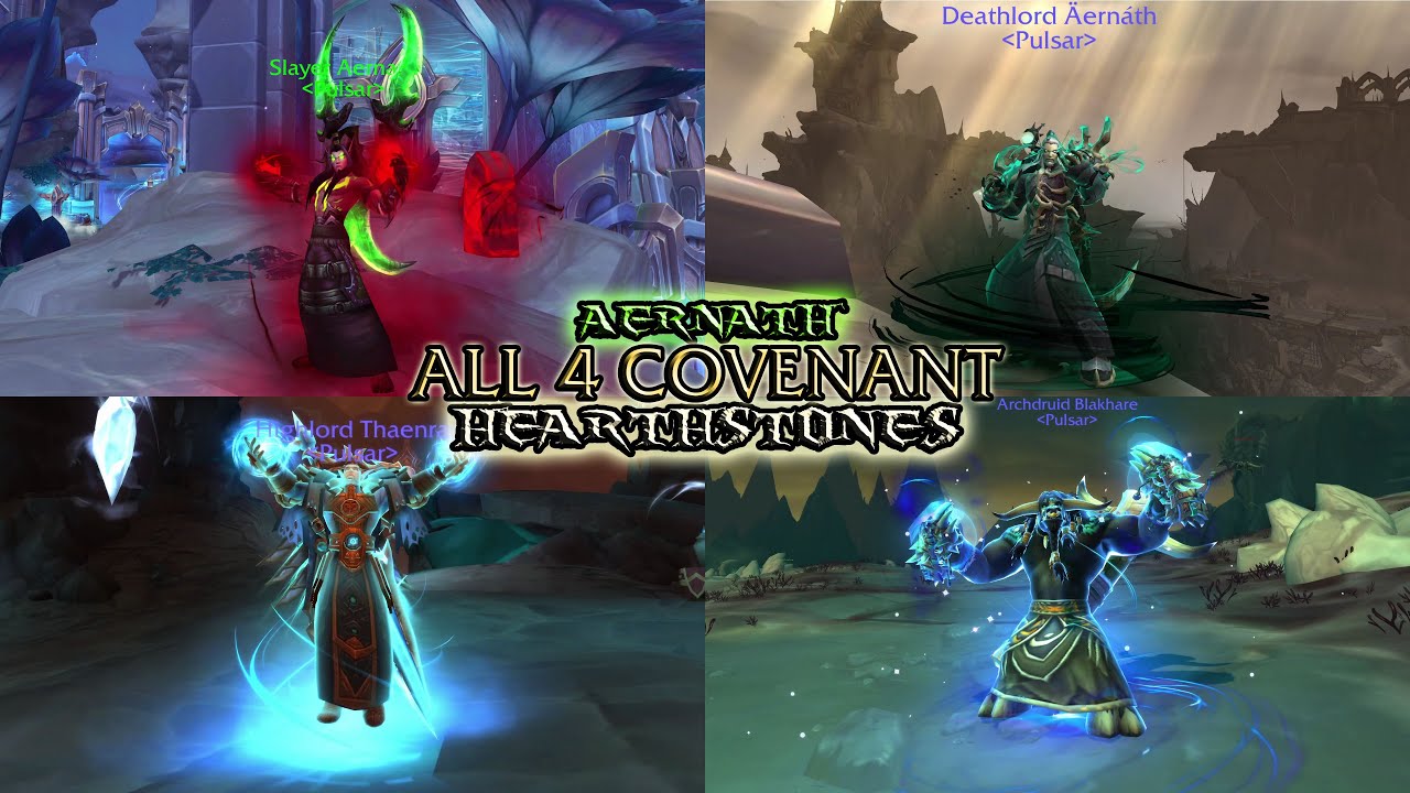 Aernath's All 4 Covenant Hearthstones