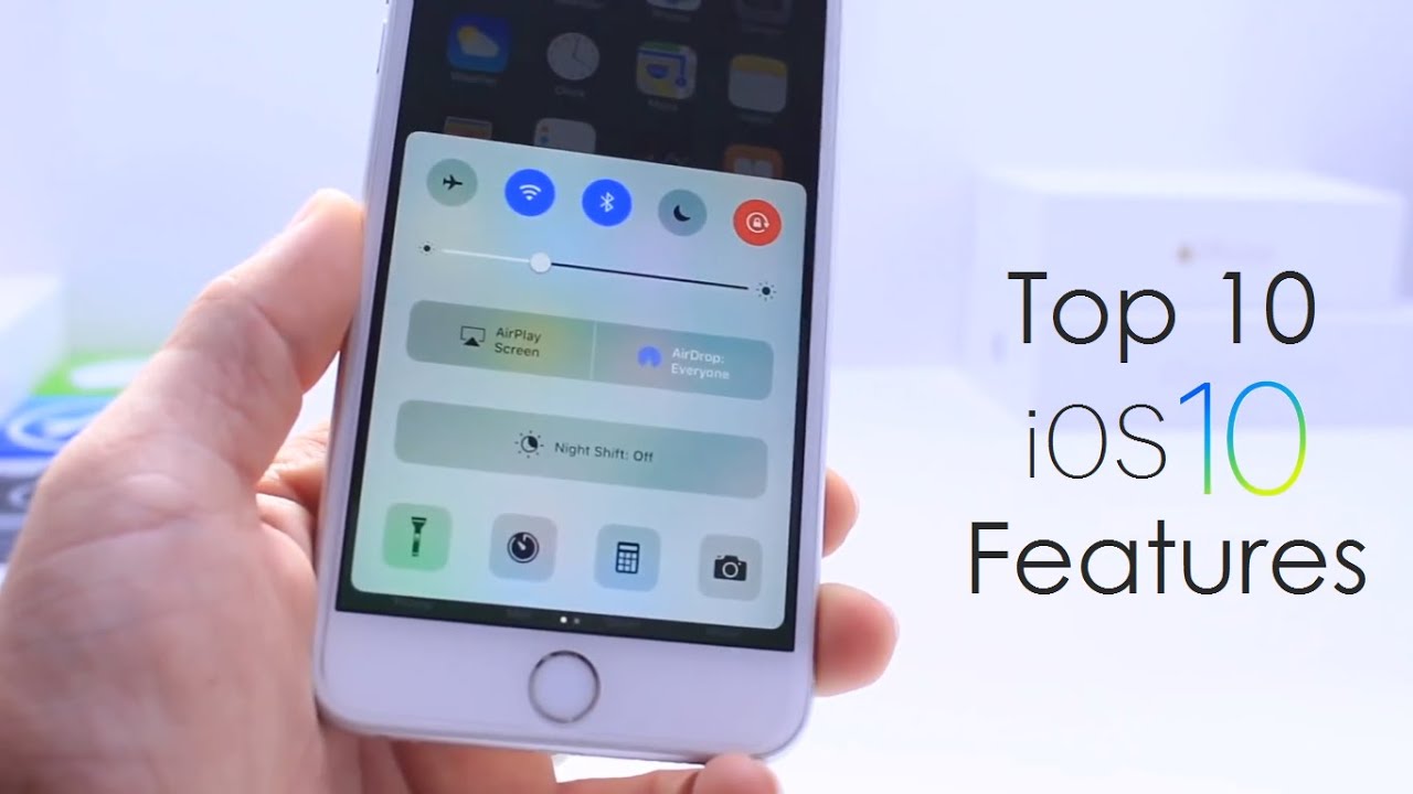 Top 10 iOS 10 Features Review Should You Update! - YouTube