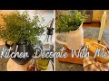 How to style a functional kitchen using everyday decor  kitchen decorate with me