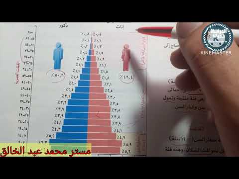 الهرم السكانى لمصر دراسات الصف الخامس ترم تانى 