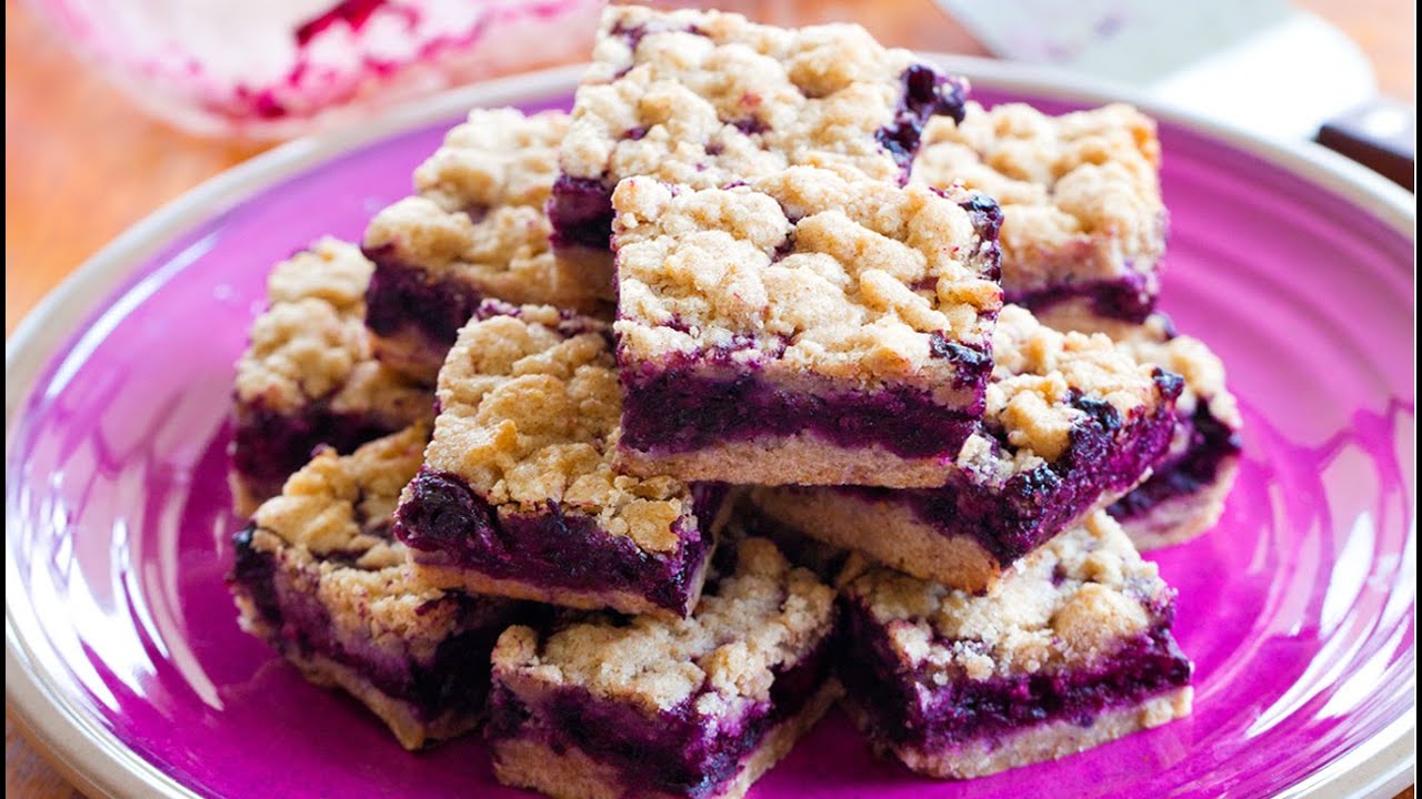 Blueberry Crumble Bars!