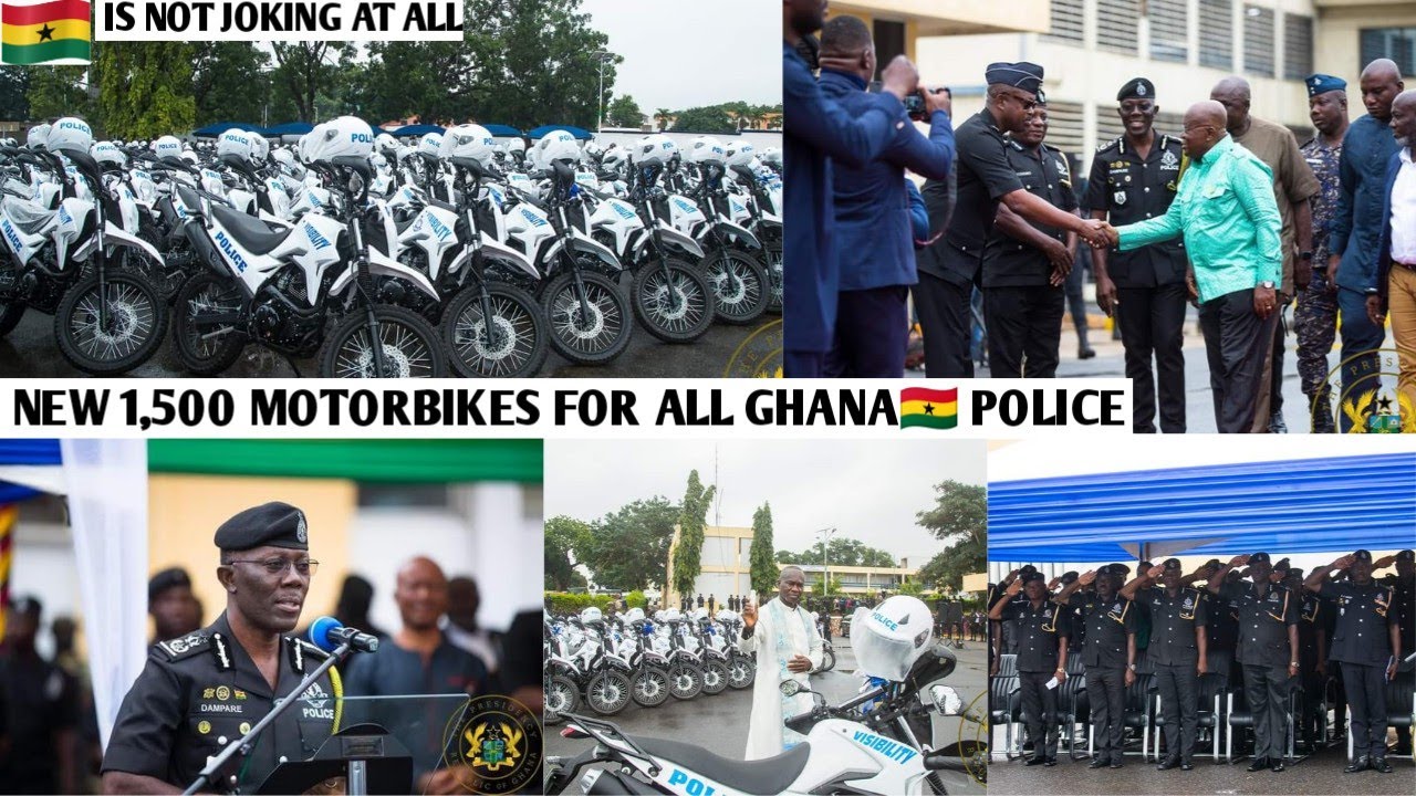 GHANA🇬🇭 Making SMART MOVES As POLICE Receives NEW 1,500 MOTORBIKES For ...