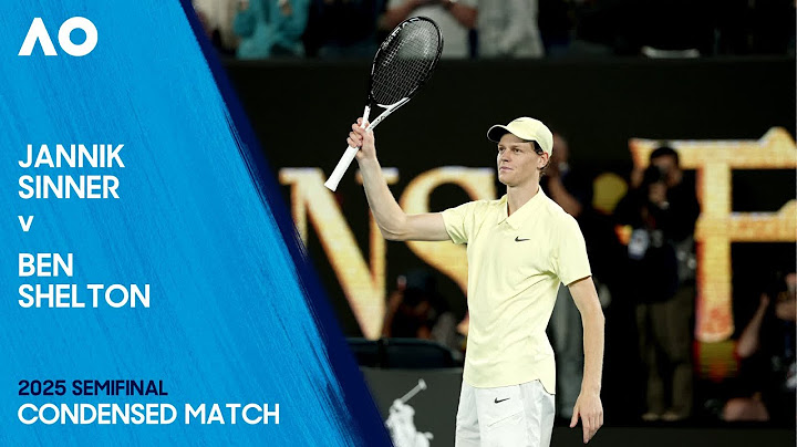 Jannik Sinner v Ben Shelton Condensed Match | Australian Open 2025 Semifinal