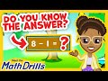 Practice Subtracting by 1’s! | Meet the Math Drills -Subtraction | Preschool Prep Company