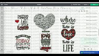 Valentines SVG Bundle , PNg, DXF, EPS Cutting files
