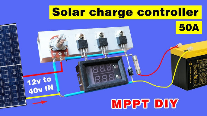 Complete Solar Panel Connection with Solar Charge Controller and Inverter  @TheElectricalGuy 
