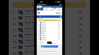 New York Giants mock draft