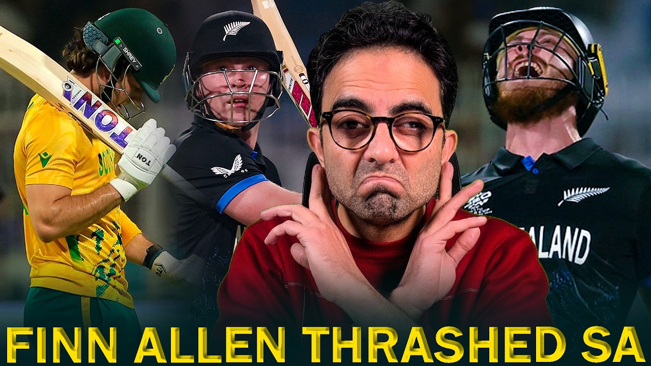 New Zealand Crash South Africa and Storm Into Final | Finn Allen Smashes 100* Off 33 Balls 🇳🇿🔥