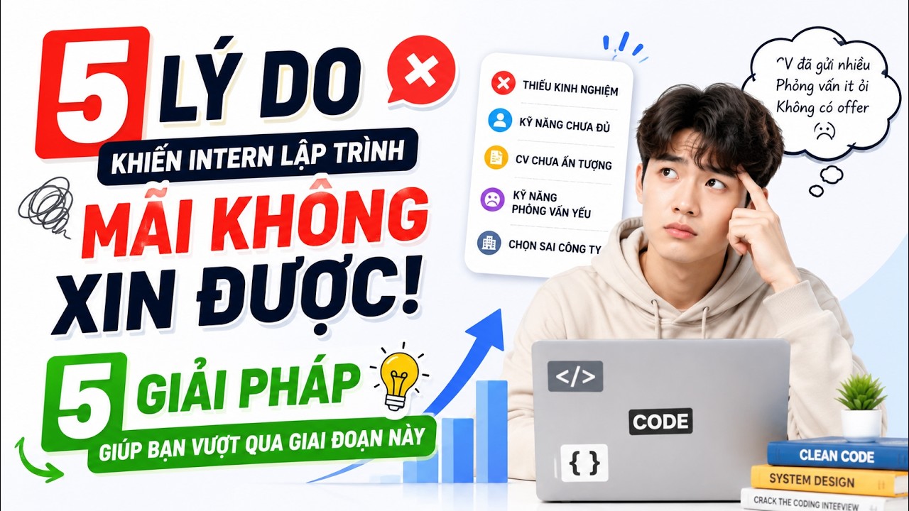 5 lý do khiến Intern lập trình mãi không xin được và 5 giải pháp giúp bạn vượt qua giai đoạn này