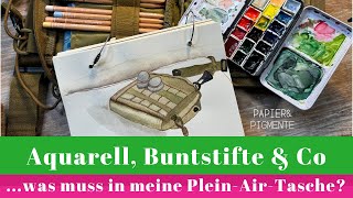 Mein Aquarell ReiseSetup, die besten Kunstmaterialien für unterwegs?