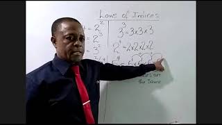 Mathematics   Laws of Indices CSEC