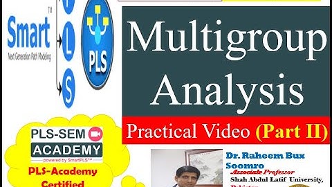 Smart PLS-SEM: Lecture 21 (P-II) Multigroup Analysis (Practical Video)