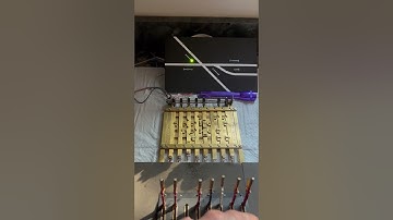 ModeI Railroad Mechanical Interlocking Plant Locking Bed & Model Board