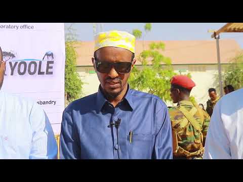 Wasiirka Xanaanada Xoolaha PL Oo Dhagaxdhigay Shaybaarka Cuduradda Xoolaha Ee Gaalkacyo 13 09 22 