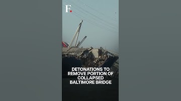 Watch: US Army Blows Up Collapsed Baltimore Bridge In Controlled Explosion | Subscribe to Firstpost