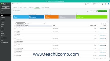 QuickBooks Online Tutorial Sorting Lists Intuit Training