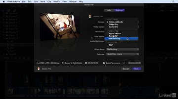 073 Exporting a hi res QuickTime movie with chapter markers