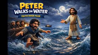 Peter Walks On Water | Faith Over Fear | Bible Stories for Kids