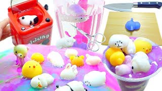 Making Mochi Animals Squishy Jelly Cocktail Slime