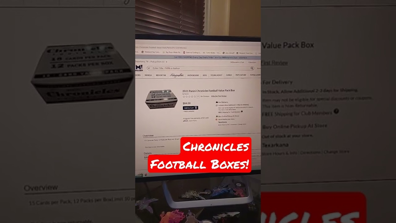 FOOTBALL DROP! 2021 Chronicles Value Pack Box ($90!) sealed mystery unboxing break panini video nfl