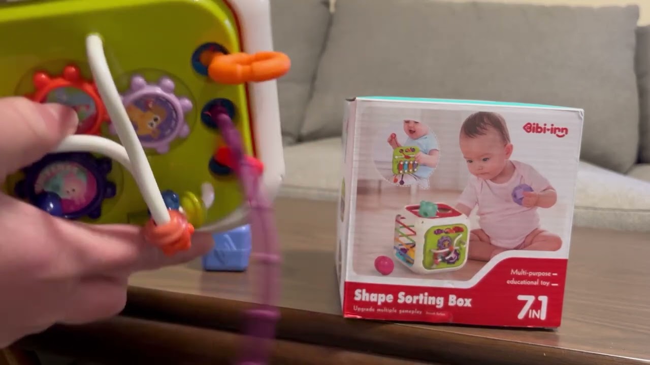 Montessori Toys, Sorter Learning Sensory Activity Cube- a mom review