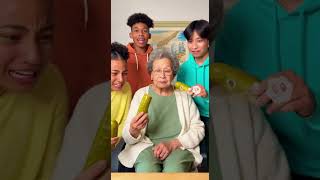 Grandma Tries the Sour Pickle 😖🥒