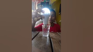 🔎🔭Simple Science Experiments | Glowing Bulb From Salt Water #shorts #viral #trending #experiment
